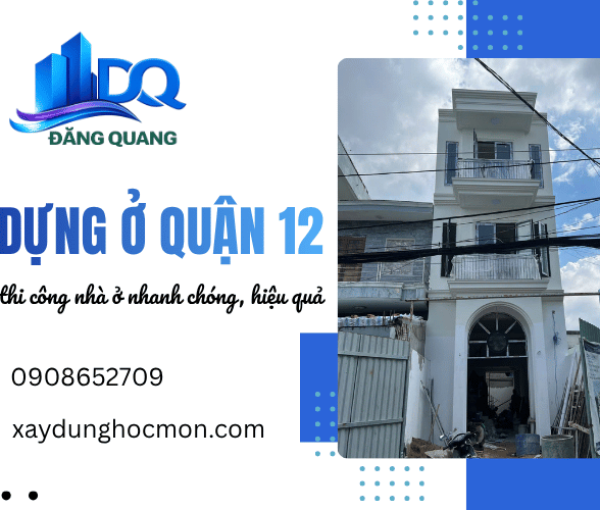 Xây dựng phường Trung Mỹ Tây - Thi công nhà phố, nhà trọ trọn gói